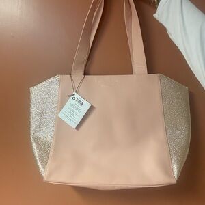 Jimmy Choo Pink and Glitter Tote